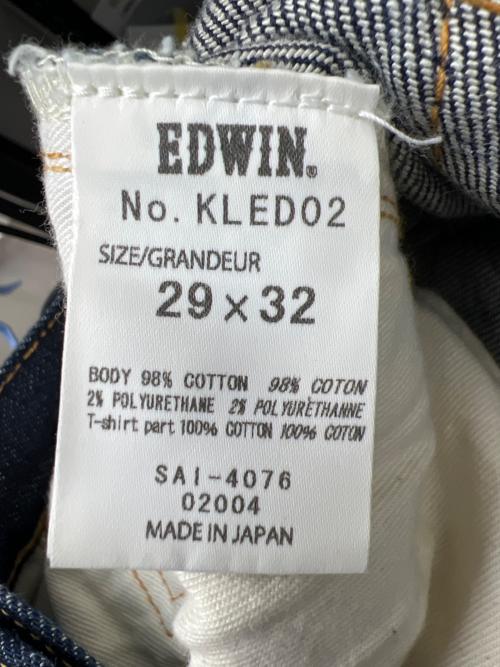 KIDILL（キディル）KIDILL (キディル) EDWIN (エドウィン) Tシャツドッキングデニムパンツ インディゴ サイズ:２９の古着・服飾アイテム