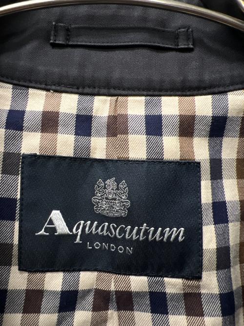 Aquascutum（アクアスキュータム）Aquascutum (アクアスキュータム) トレンチコート ブラック サイズ:３６の古着・服飾アイテム