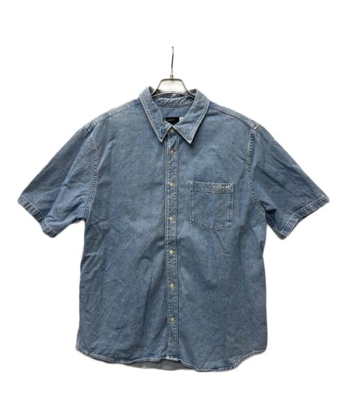 COACH（コーチ）COACH (コーチ) 半袖シャツ インディゴ サイズ:ＸＬの古着・服飾アイテム
