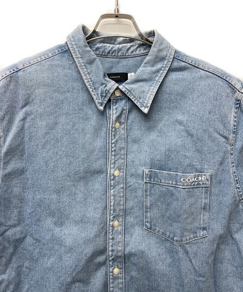 COACH（コーチ）COACH (コーチ) 半袖シャツ インディゴ サイズ:ＸＬの古着・服飾アイテム