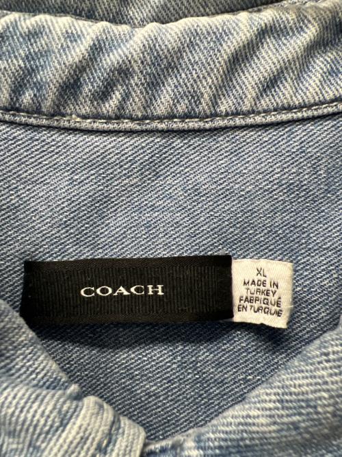 COACH（コーチ）COACH (コーチ) 半袖シャツ インディゴ サイズ:ＸＬの古着・服飾アイテム