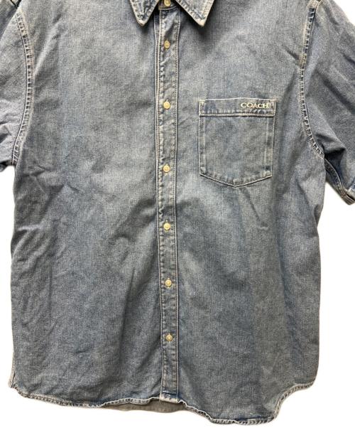 COACH（コーチ）COACH (コーチ) 半袖シャツ インディゴ サイズ:ＸＬの古着・服飾アイテム