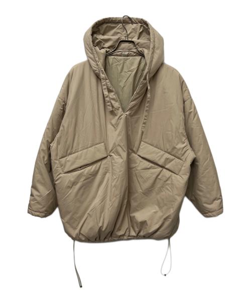 Thehighlights（ザハイライツ）Thehighlights (ザハイライツ) オーバーサイズパファープルオーバーパーカー ベージュ サイズ:1の古着・服飾アイテム