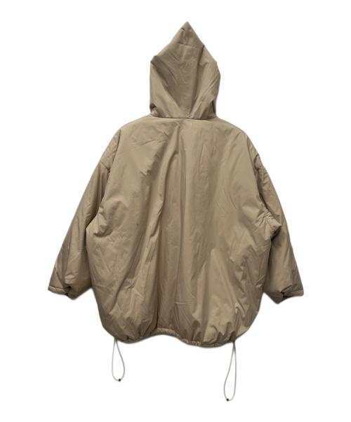 Thehighlights（ザハイライツ）Thehighlights (ザハイライツ) オーバーサイズパファープルオーバーパーカー ベージュ サイズ:1の古着・服飾アイテム