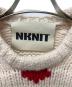 NKKIT (ンニット) ショートハートパターンニット アイボリー×レッド サイズ:不明：15000円