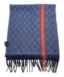 GUCCI（グッチ）の古着「マフラー」｜ネイビー