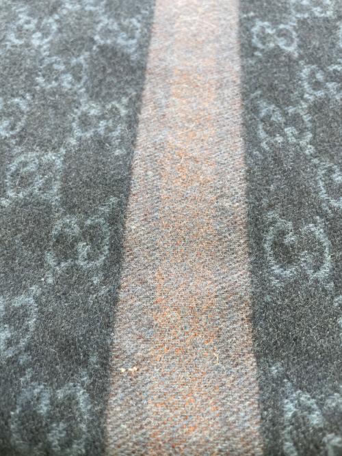 GUCCI（グッチ）GUCCI (グッチ) マフラー ネイビーの古着・服飾アイテム