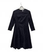 homspunホームスパン）の古着「長袖ワンピース」｜ネイビー