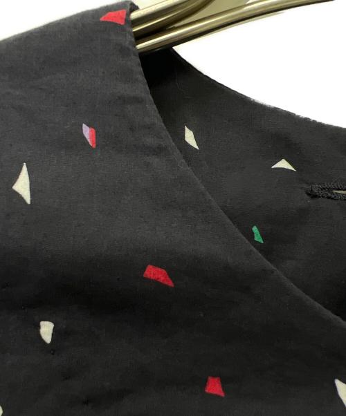 homspun（ホームスパン）homspun (ホームスパン) 長袖ワンピース ネイビー サイズ:FREEの古着・服飾アイテム