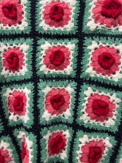 Dot and Stripes（ドットアンドストライプ）Dot and Stripes (ドットアンドストライプ) CHILD WOMAN (チャイルドウーマン) 厚手カーディガン ブラック×グリーン サイズ:FREEの古着・服飾アイテム