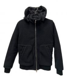 DUVETICA×giab's ARCHIVIO（デュベティカ×ジャブス アルキヴィオ）の古着「ボアダウンジャケット」｜ブラック