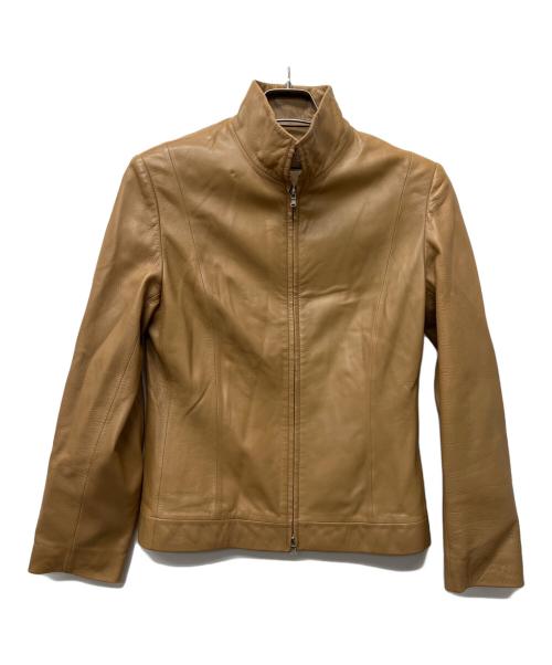 LOEWE（ロエベ）LOEWE (ロエベ) レザージャケット ベージュ サイズ:３８の古着・服飾アイテム