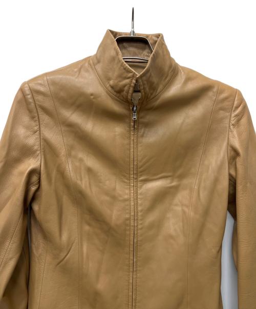 LOEWE（ロエベ）LOEWE (ロエベ) レザージャケット ベージュ サイズ:３８の古着・服飾アイテム