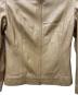 中古・古着 LOEWE (ロエベ) レザージャケット ベージュ サイズ:３８：22000円