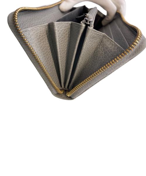 GUCCI（グッチ）GUCCI (グッチ) ラウンドファスナー財布 グレーの古着・服飾アイテム