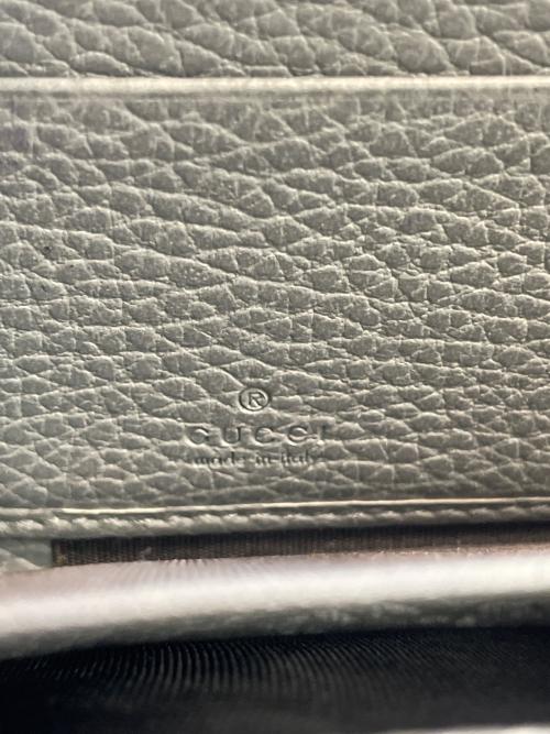 GUCCI（グッチ）GUCCI (グッチ) ラウンドファスナー財布 グレーの古着・服飾アイテム