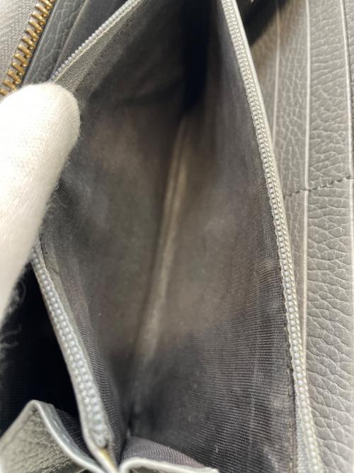 GUCCI（グッチ）GUCCI (グッチ) ラウンドファスナー財布 グレーの古着・服飾アイテム