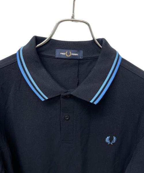 FRED PERRY（フレッドペリー）FRED PERRY (フレッドペリー) ポロシャツ ネイビー サイズ:Ｌの古着・服飾アイテム