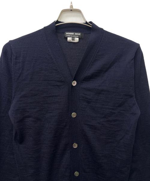 COMME des GARCONS HOMME DEUX（コムデギャルソン オム ドゥ）COMME des GARCONS HOMME DEUX (コムデギャルソン オム ドゥ) 薄手カーディガン ネイビー サイズ:Ｓの古着・服飾アイテム
