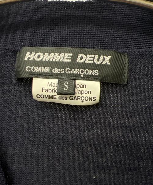 COMME des GARCONS HOMME DEUX（コムデギャルソン オム ドゥ）COMME des GARCONS HOMME DEUX (コムデギャルソン オム ドゥ) 薄手カーディガン ネイビー サイズ:Ｓの古着・服飾アイテム