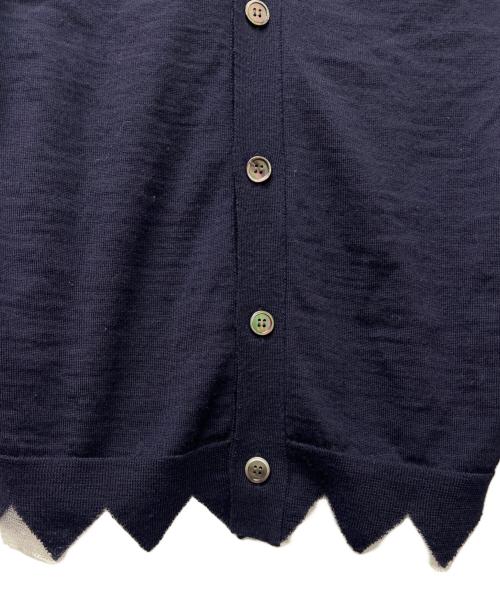 COMME des GARCONS HOMME DEUX（コムデギャルソン オム ドゥ）COMME des GARCONS HOMME DEUX (コムデギャルソン オム ドゥ) 薄手カーディガン ネイビー サイズ:Ｓの古着・服飾アイテム