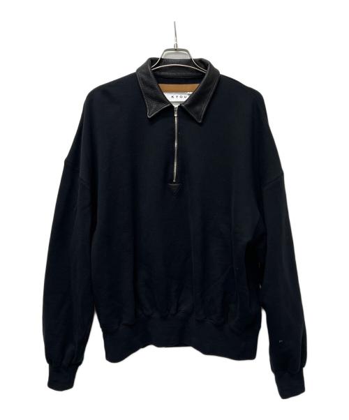 KYOU（キョウ）KYOU (キョウ) ハーフジップスウェット ブラック サイズ:２の古着・服飾アイテム
