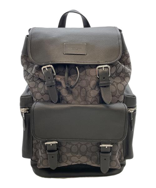 COACH（コーチ）COACH (コーチ) リュック ブラック×グレーの古着・服飾アイテム