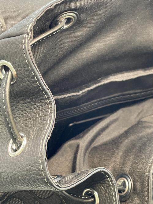 COACH（コーチ）COACH (コーチ) リュック ブラック×グレーの古着・服飾アイテム