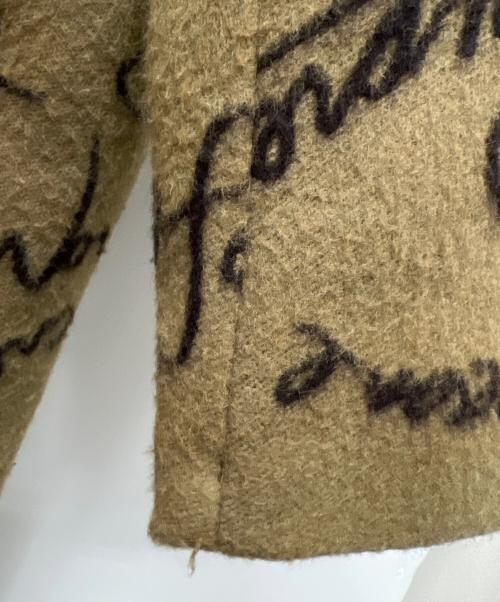 SUPREME（シュプリーム）SUPREME (シュプリーム) Script Logos Wool Overcoat ベージュ サイズ:Ｍの古着・服飾アイテム