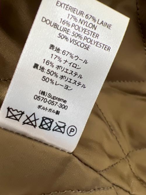 SUPREME（シュプリーム）SUPREME (シュプリーム) Script Logos Wool Overcoat ベージュ サイズ:Ｍの古着・服飾アイテム