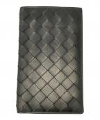 BOTTEGA VENETAボッテガベネタ）の古着「2つ折り財布」｜ブラック×オレンジ