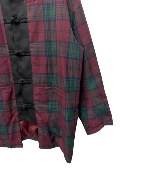 KIDILL（キディル）KIDILL (キディル) カンフージャケット レッド×グリーン サイズ:FREEの古着・服飾アイテム