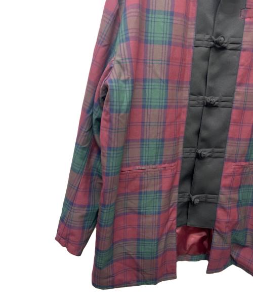 KIDILL（キディル）KIDILL (キディル) カンフージャケット レッド×グリーン サイズ:FREEの古着・服飾アイテム