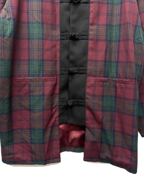 KIDILL（キディル）KIDILL (キディル) カンフージャケット レッド×グリーン サイズ:FREEの古着・服飾アイテム