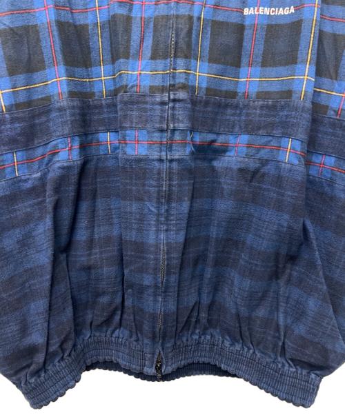 BALENCIAGA（バレンシアガ）BALENCIAGA (バレンシアガ) ジップアップジャケット ブルー サイズ:４６の古着・服飾アイテム