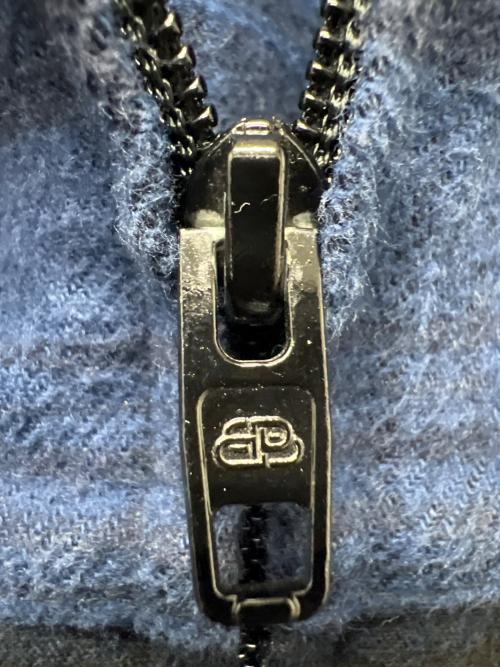 BALENCIAGA（バレンシアガ）BALENCIAGA (バレンシアガ) ジップアップジャケット ブルー サイズ:４６の古着・服飾アイテム