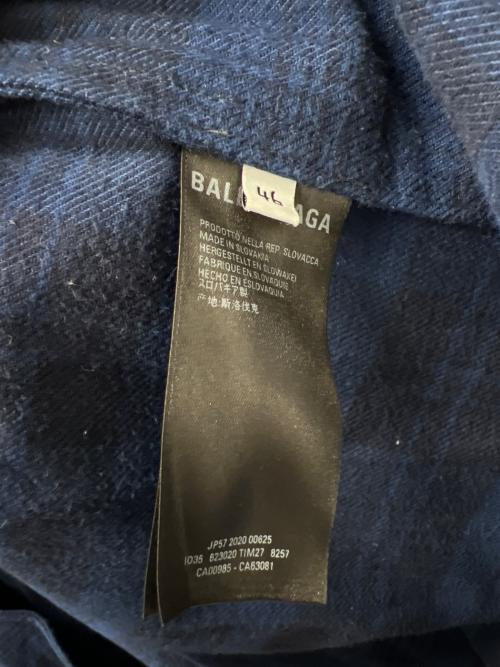 BALENCIAGA（バレンシアガ）BALENCIAGA (バレンシアガ) ジップアップジャケット ブルー サイズ:４６の古着・服飾アイテム