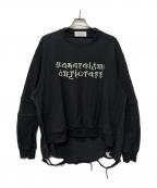 Azumaアズマ）の古着「ドッキングスウェット」｜ブラック