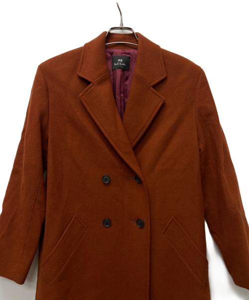 PAUL SMITH（ポールスミス）PAUL SMITH (ポールスミス) ダブルチェスターコート ブラウン サイズ:３６の古着・服飾アイテム