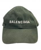BALENCIAGAバレンシアガ）の古着「ベースボールキャップ」｜グリーン