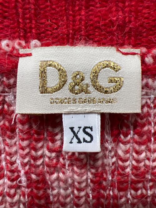 DOLCE & GABBANA（ドルチェ＆ガッバーナ）DOLCE & GABBANA (ドルチェ＆ガッバーナ) スパンコールニット レッド サイズ:ＸＳの古着・服飾アイテム
