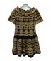 MOSCHINO（モスキーノ）の古着「半袖ワンピース」｜ブラック×ゴールド