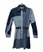 DOLCE & GABBANAドルチェ＆ガッバーナ）の古着「長袖ワンピース」｜インディゴ