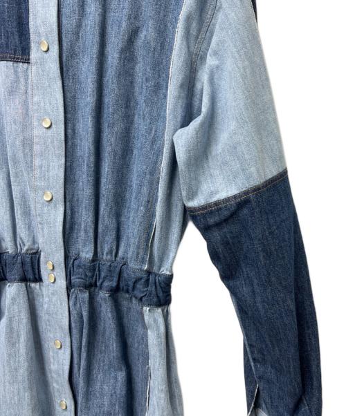 DOLCE & GABBANA（ドルチェ＆ガッバーナ）DOLCE & GABBANA (ドルチェ＆ガッバーナ) 長袖ワンピース インディゴ サイズ:40の古着・服飾アイテム