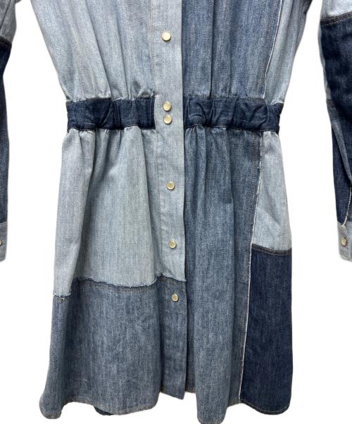 DOLCE & GABBANA（ドルチェ＆ガッバーナ）DOLCE & GABBANA (ドルチェ＆ガッバーナ) 長袖ワンピース インディゴ サイズ:40の古着・服飾アイテム