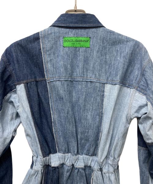 DOLCE & GABBANA（ドルチェ＆ガッバーナ）DOLCE & GABBANA (ドルチェ＆ガッバーナ) 長袖ワンピース インディゴ サイズ:40の古着・服飾アイテム