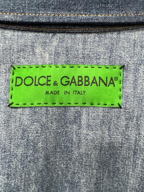 DOLCE & GABBANA（ドルチェ＆ガッバーナ）DOLCE & GABBANA (ドルチェ＆ガッバーナ) 長袖ワンピース インディゴ サイズ:40の古着・服飾アイテム