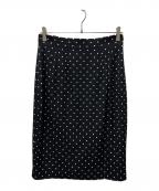 DOLCE & GABBANAドルチェ＆ガッバーナ）の古着「ドット柄スカート」｜ブラック