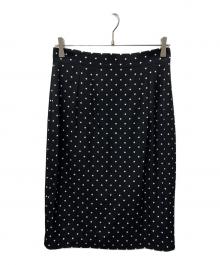 DOLCE & GABBANA（ドルチェ＆ガッバーナ）の古着「ドット柄スカート」｜ブラック