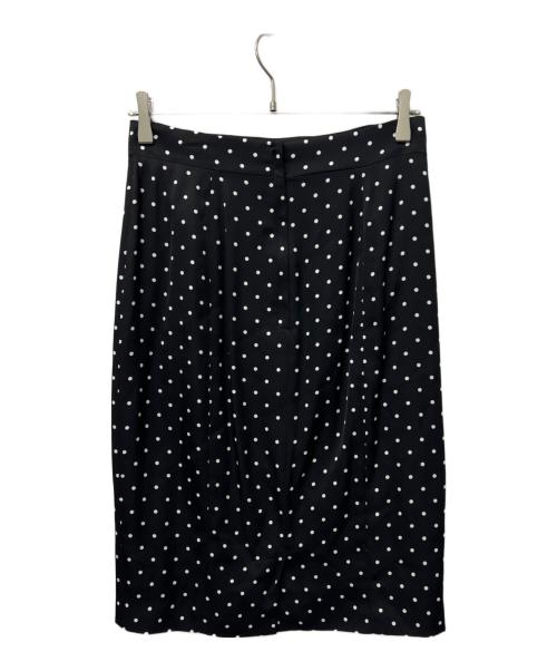 DOLCE & GABBANA（ドルチェ＆ガッバーナ）DOLCE & GABBANA (ドルチェ＆ガッバーナ) ドット柄スカート ブラック サイズ:４２の古着・服飾アイテム